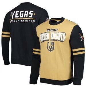 NWT Mitchell & Ness Vegas Golden Knights Black and Gold Sweater